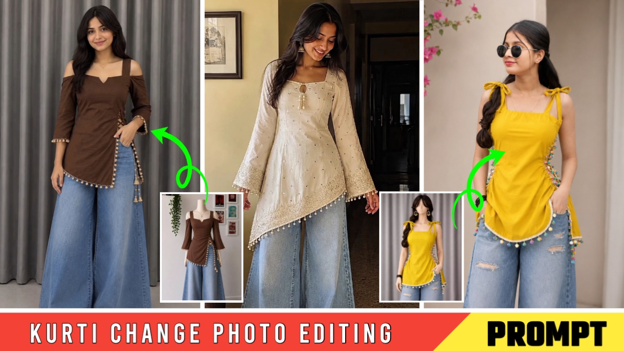 Kurti Change Photo Editing Ai Prompt