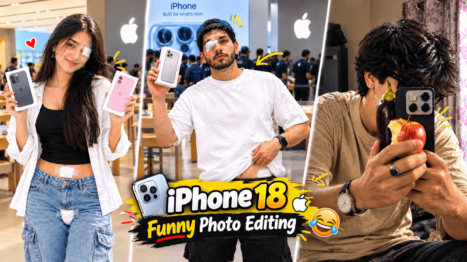 Iphone 18 Pro funny photo editing Prompt